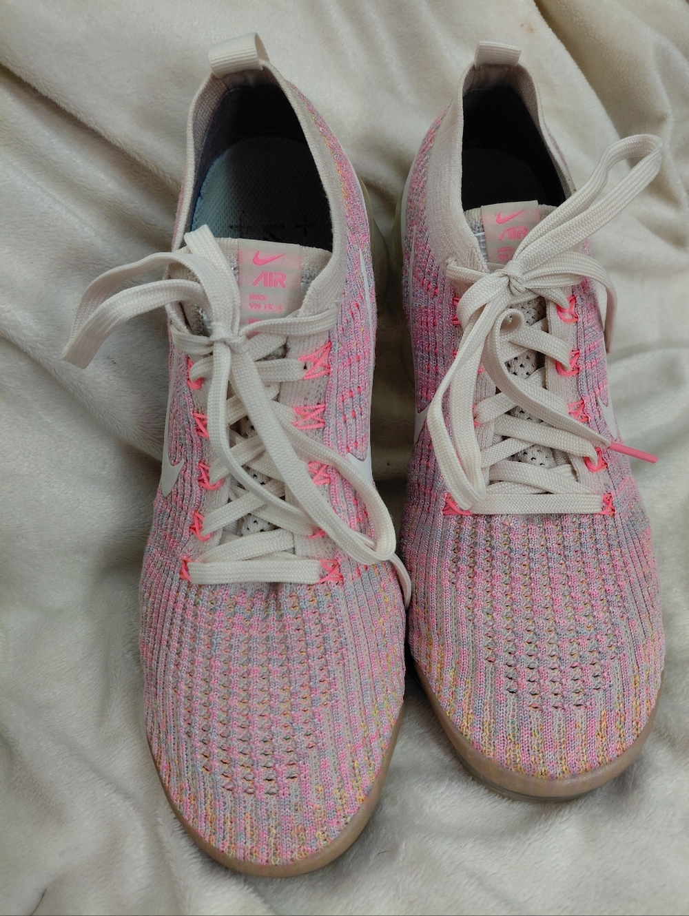 Nike Women’s Air Vapormax Flyknit Pink Athletic Sneakers